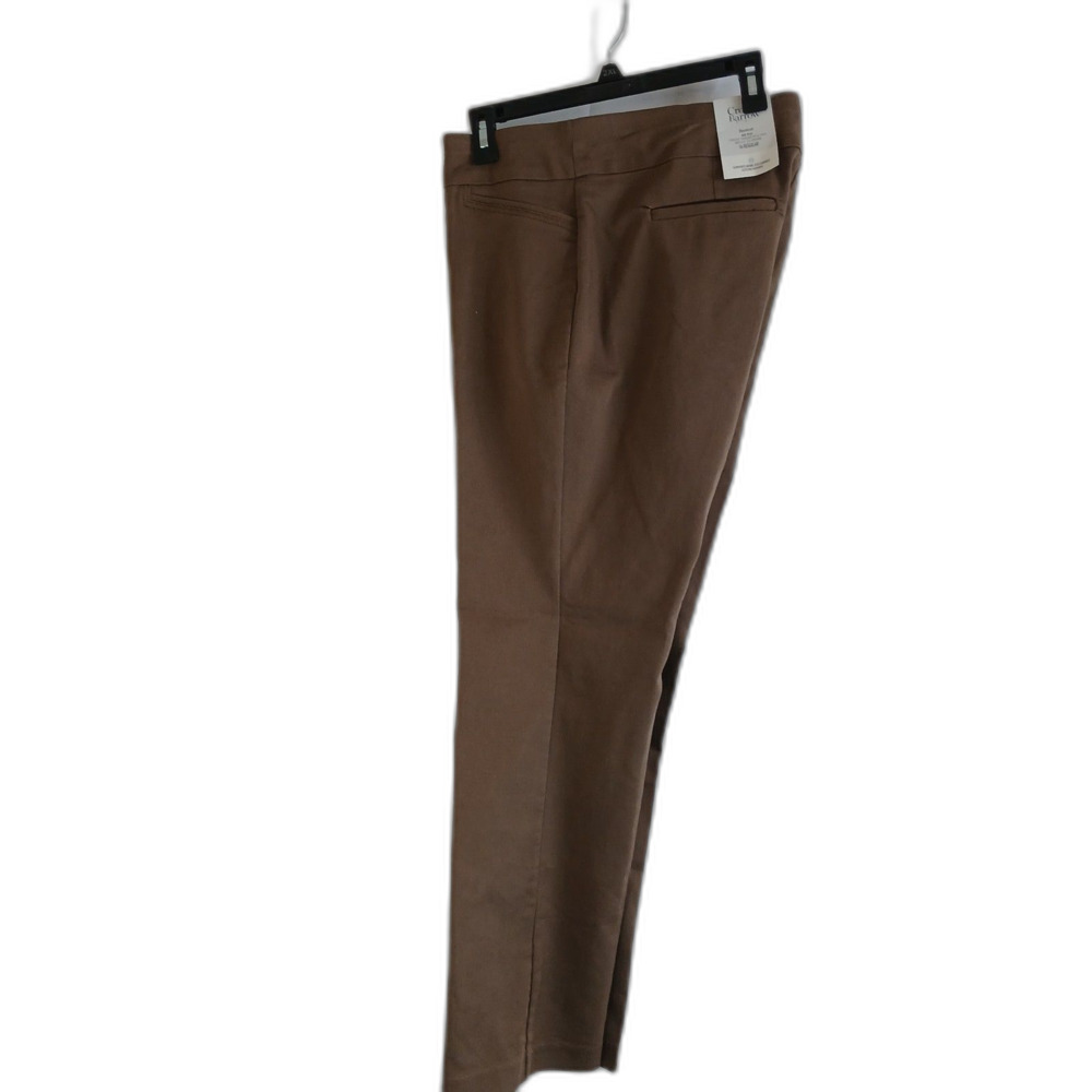 Croft And Barrow Pants  Brown Slimming Boot Cut NWT Sz 16 Fall Casual  Travel...